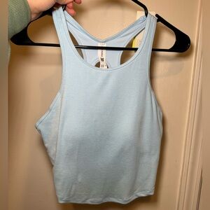 All in Motion Baby Blue Longline Workout Tank - NWT